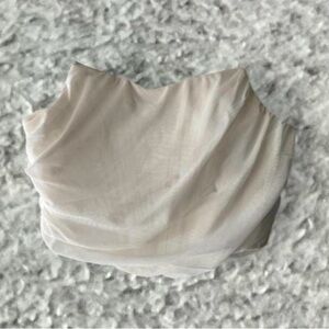 Women’s Draped One-Shoulder Top in Cream